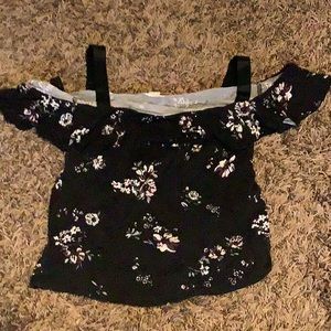 Cute Garage off the shoulder shirt with straps